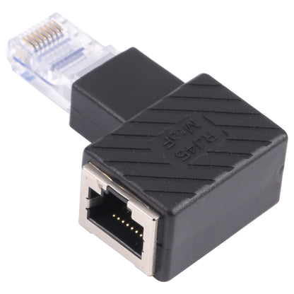 RJ45 ตัวแปลงชายหญิง 90 องศาอะแดปเตอร์สำหรับ Cat5 Cat6 LAN Ethernet สายเคเบิลเครือข่าย, 90 Degrees Right