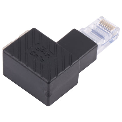 RJ45 ตัวแปลงชายหญิง 90 องศาอะแดปเตอร์สำหรับ Cat5 Cat6 LAN Ethernet สายเคเบิลเครือข่าย, 90 Degrees Right
