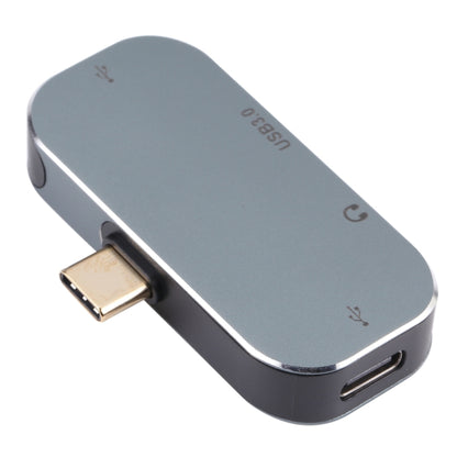 4 in 1 USB-C / Type-C ชายเป็น USB-C / Type-C + 3.5 มม. AUX + USB 3.0 + อะแดปเตอร์ USB หญิง, 3.5mm AUX + USB 3.0