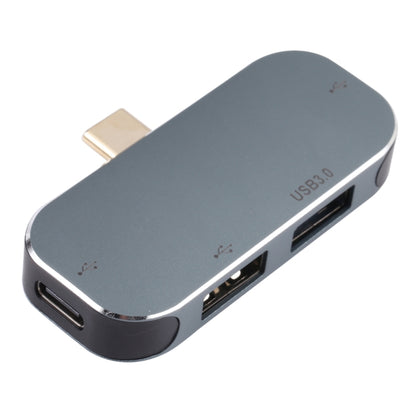 4 in 1 USB-C / Type-C ชายเป็น USB-C / Type-C + USB 3.0 + อะแดปเตอร์ USB หญิงคู่, USB 3.0 + Dual USB