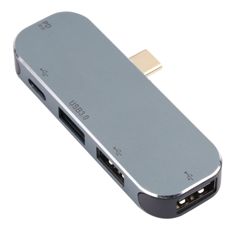 5 ใน 1 USB-C / Type-C ชายกับอะแดปเตอร์ USB-C / Type-C + USB คู่ + USB 3.0 แบบคู่, Dual USB-C / Type-C + Dual USB