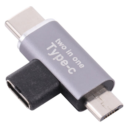 USB-C / Type-C ตัวเมียเป็น USB-C / Type-C ตัวผู้ + ตัวแปลง Micro USB ตัวผู้, Type-C Female to Type-C + Micro USB Male