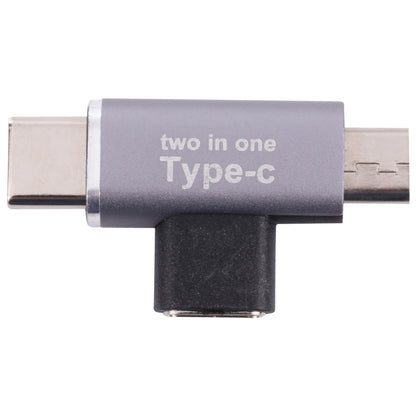 USB-C / Type-C ตัวเมียเป็น USB-C / Type-C ตัวผู้ + ตัวแปลง Micro USB ตัวผู้, Type-C Female to Type-C + Micro USB Male