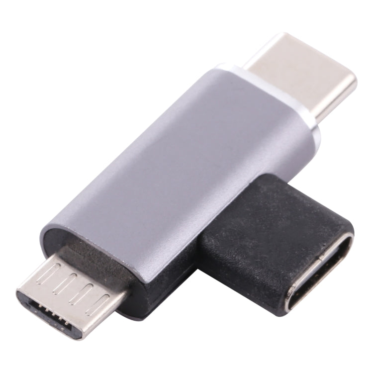 USB-C / Type-C ตัวเมียเป็น USB-C / Type-C ตัวผู้ + ตัวแปลง Micro USB ตัวผู้, Type-C Female to Type-C + Micro USB Male