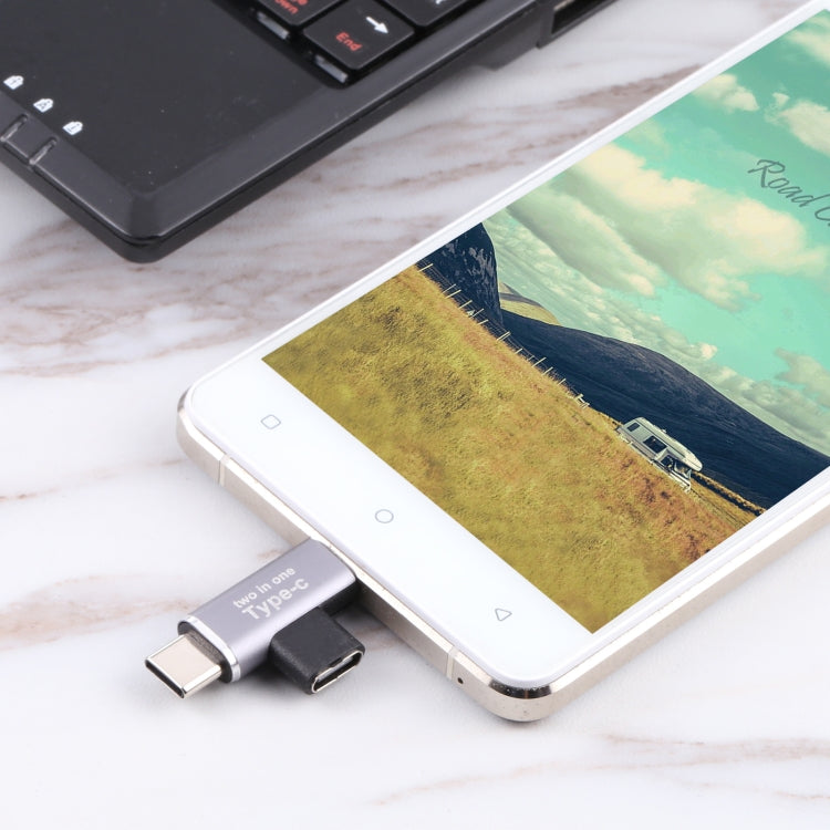 USB-C / Type-C ตัวเมียเป็น USB-C / Type-C ตัวผู้ + ตัวแปลง Micro USB ตัวผู้, Type-C Female to Type-C + Micro USB Male