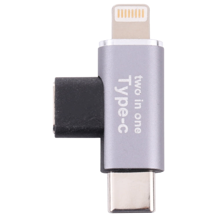 USB-C / Type-C ตัวเมียถึง 8 พินตัวผู้ + ตัวแปลงตัวผู้ USB-C / Type-C, Type-C Female to 8 Pin + Type-C Male