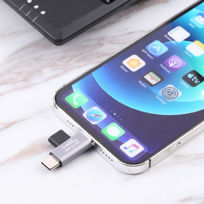USB-C / Type-C ตัวเมียถึง 8 พินตัวผู้ + ตัวแปลงตัวผู้ USB-C / Type-C, Type-C Female to 8 Pin + Type-C Male