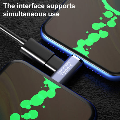 USB-C / Type-C ตัวเมียถึง 8 พินตัวผู้ + ตัวแปลงตัวผู้ USB-C / Type-C, Type-C Female to 8 Pin + Type-C Male