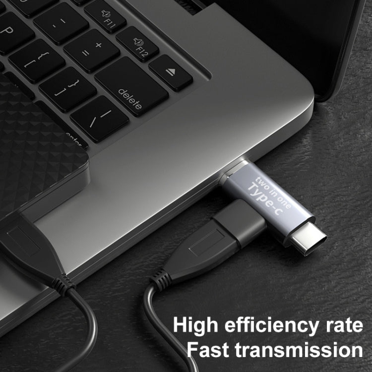 USB-C / Type-C ตัวเมียถึง 8 พินตัวผู้ + ตัวแปลงตัวผู้ USB-C / Type-C, Type-C Female to 8 Pin + Type-C Male