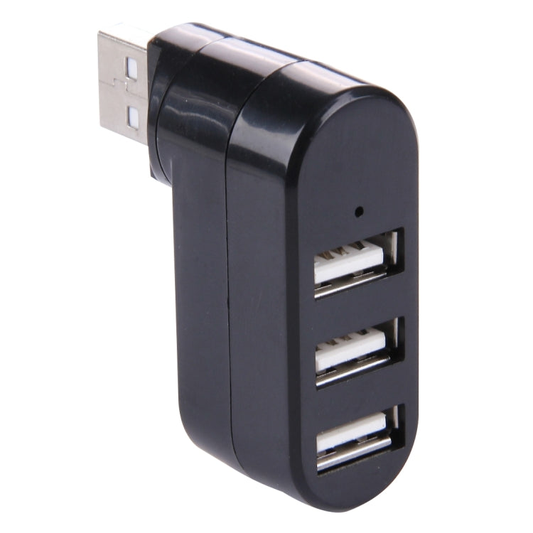 หัว USB หมุนได้ 180 องศา 3 พอร์ต USB 2.0 HUB แบบพกพา