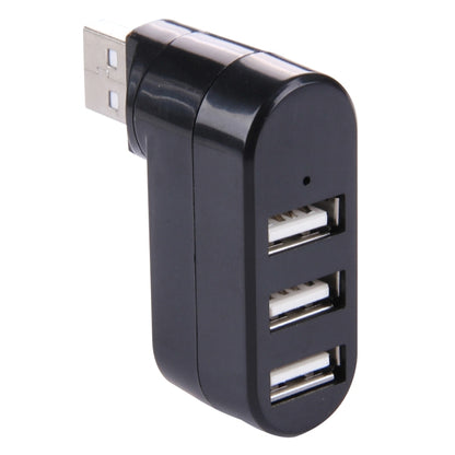 หัว USB หมุนได้ 180 องศา 3 พอร์ต USB 2.0 HUB แบบพกพา