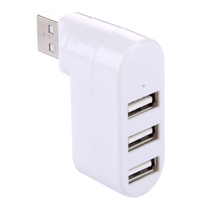 หัว USB หมุนได้ 180 องศา 3 พอร์ต USB 2.0 HUB แบบพกพา