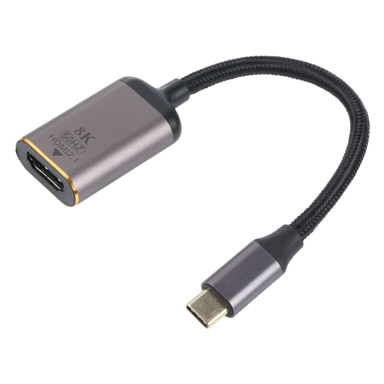 สายเคเบิลอะแดปเตอร์ตัวผู้ HDMI 8K 60Hz HDMI เป็น USB-C / Type-C, HDMI Female to Type-C Male Cable