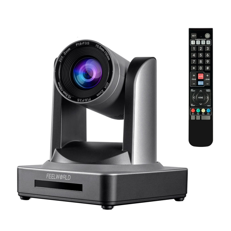 FEELWORLD POE20X ออพติคอลซูม 20 เท่าพร้อมกันกล้อง PTZ สตรีมมิ่งสดปลั๊ก EU และ US, POE20X