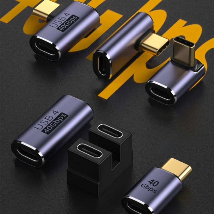 อะแดปเตอร์ข้อศอกชายกับหญิง USB-C / Type-C 40Gbps, Type-C 4.0 M to F Elbow 1