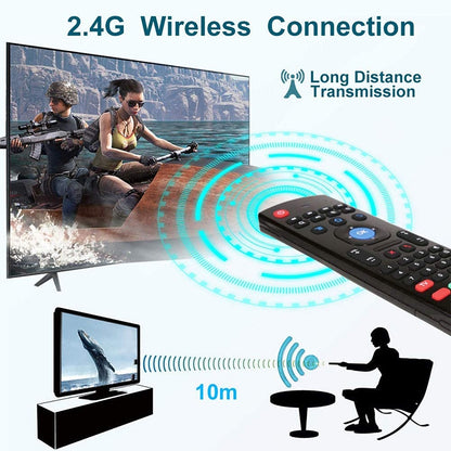 MX3 Voice Version 2.4GHz Fly Air Mouse คีย์บอร์ดไร้สายรีโมทคอนโทรลพร้อม Gyroscope