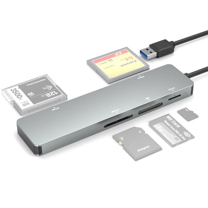 Rocketek CR308 USB3.0 เครื่องอ่านการ์ดมัลติฟังก์ชั่น CF / CFast / SD / MS / TF การ์ด 5 in 1