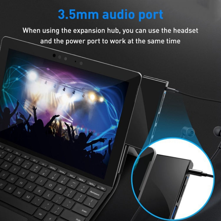 Rocketek SGO772 Type-C เป็น USB3.0 / อะแดปเตอร์ HDMI HUB สำหรับ Surface Pro GO, SGO772