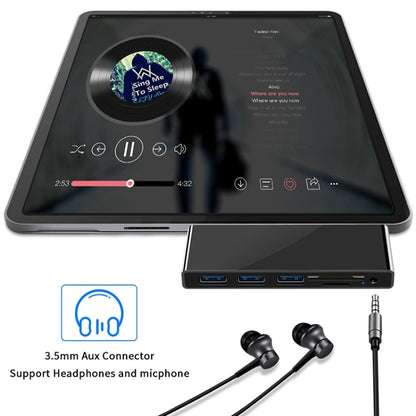 Rocketek SGO772 Type-C เป็น USB3.0 / อะแดปเตอร์ HDMI HUB สำหรับ Surface Pro GO, SGO772