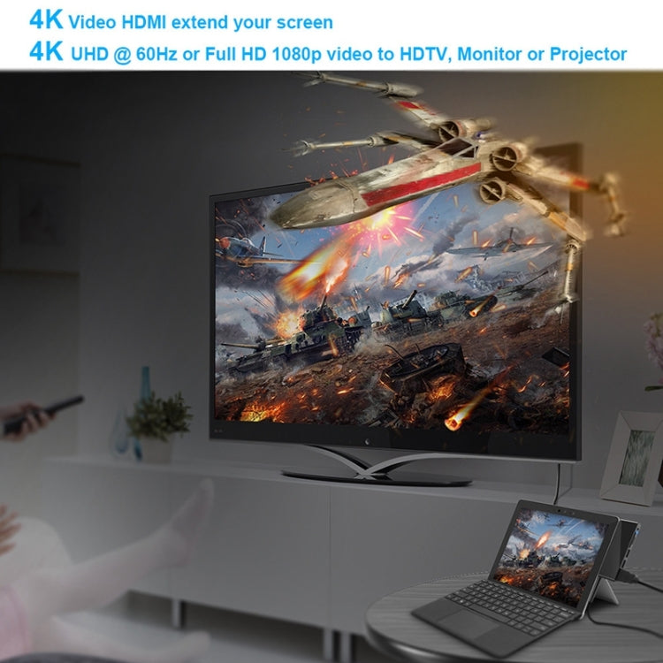 Rocketek SGO772 Type-C เป็น USB3.0 / อะแดปเตอร์ HDMI HUB สำหรับ Surface Pro GO, SGO772