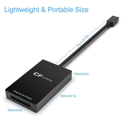 Rocketek CR315 USB3.1 Gen2 Type-C CFexpress Type B เครื่องอ่านการ์ด, CR315