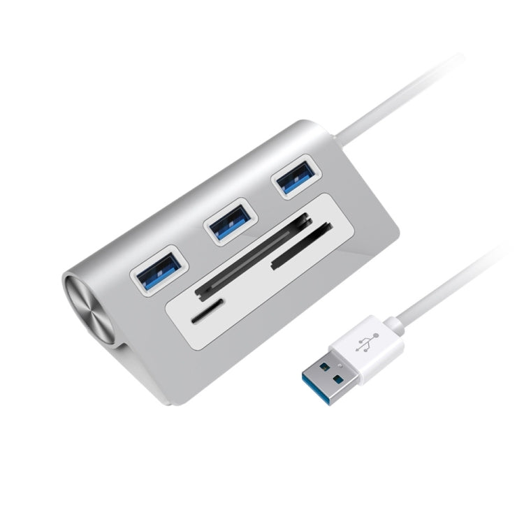 Rocketek HC423 USB3.0 x 3 + อะแดปเตอร์ฮับเครื่องอ่านการ์ด SD / TF / CF