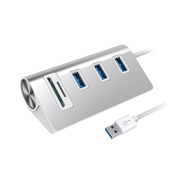 Rocketek HC422 USB3.0 x 3 + อะแดปเตอร์ฮับเครื่องอ่านการ์ด SD / TF