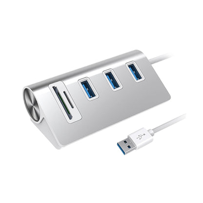 Rocketek HC422 USB3.0 x 3 + อะแดปเตอร์ฮับเครื่องอ่านการ์ด SD / TF