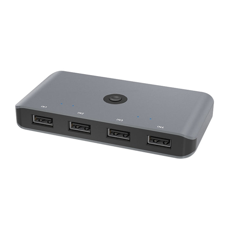 Rocketek HC406 USB3.0 KVM Switch ตัวแปลงการแชร์สี่ในสี่ออก, USB3.0