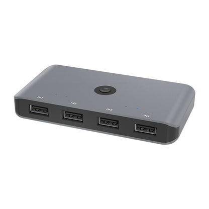 Rocketek HC406 USB3.0 KVM Switch ตัวแปลงการแชร์สี่ในสี่ออก, USB3.0