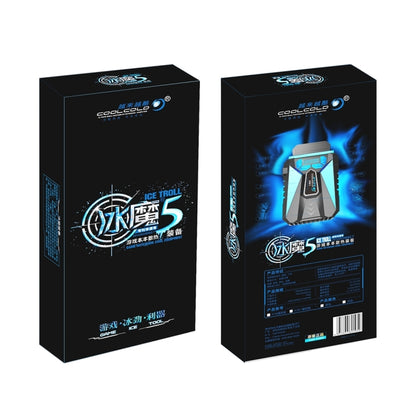 Ice Troll 5 COOLCOLD พัดลมระบายความร้อนแล็ปท็อปแบบพกพา Air Cooler ปรับความเร็วได้ประสิทธิภาพสูงพัดลมโน๊ตบุ๊ค Cooler Controller, AC 220V, AC 220V (Black)