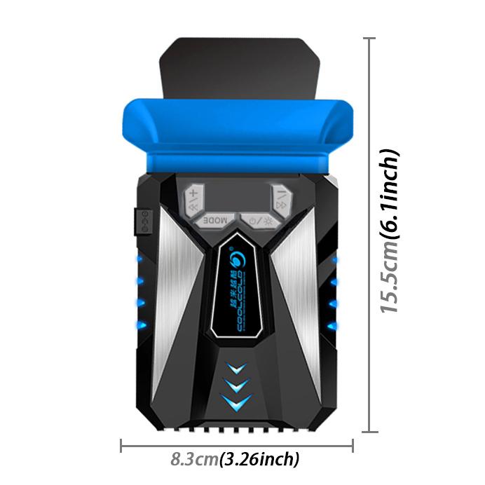 Ice Troll 5 COOLCOLD พัดลมระบายความร้อนแล็ปท็อปแบบพกพา Air Cooler ปรับความเร็วได้ประสิทธิภาพสูงพัดลมโน๊ตบุ๊ค Cooler Controller, AC 220V, AC 220V (Black)