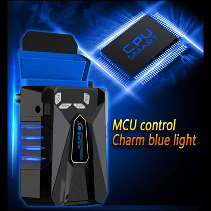 Ice Troll 5 COOLCOLD พัดลมระบายความร้อนแล็ปท็อปแบบพกพา Air Cooler ปรับความเร็วได้ประสิทธิภาพสูงพัดลมโน๊ตบุ๊ค Cooler Controller, AC 220V, AC 220V (Black)