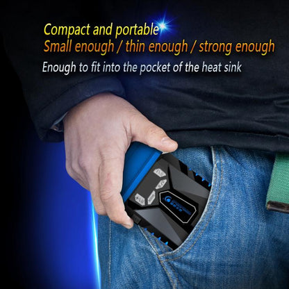 Ice Troll 5 COOLCOLD พัดลมระบายความร้อนแล็ปท็อปแบบพกพา Air Cooler ปรับความเร็วได้ประสิทธิภาพสูงพัดลมโน๊ตบุ๊ค Cooler Controller, AC 220V, AC 220V (Black)
