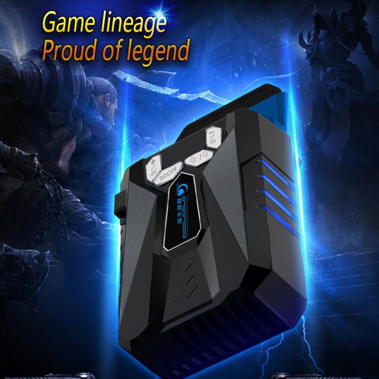 Ice Troll 5 COOLCOLD พัดลมระบายความร้อนแล็ปท็อปแบบพกพา Air Cooler ปรับความเร็วได้ประสิทธิภาพสูงพัดลมโน๊ตบุ๊ค Cooler Controller, AC 220V, AC 220V (Black)