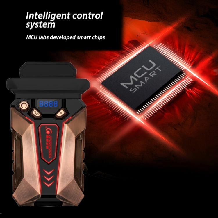 Ice Troll 7 COOLCOLD พัดลมโน๊ตบุ๊คแบบพกพาแล็ปท็อปหม้อน้ำเทอร์โบพัดลมระบายความร้อนเงียบเป็นพิเศษ, AC 220V (สีบรอนซ์)