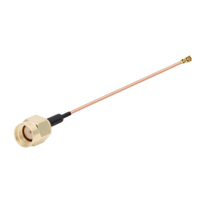 IPX หญิงถึง GG1733 RP-SMA ชาย RG178 สายอะแดปเตอร์, ความยาว: 15 ซม., IPX to GG1733 RP-SMA Male