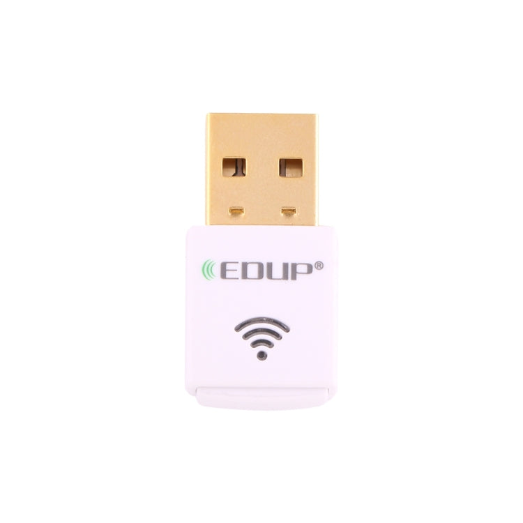 EDUP EP-AC1619 Mini Wireless USB 600Mbps 2.4G / 5.8Ghz 150M + 433M Dual Band WiFi การ์ดเครือข่ายสำหรับ Nootbook/แล็ปท็อป/PC, EP-AC1619 600Mbps (White), EP-AC1619 600Mbps (Black)
