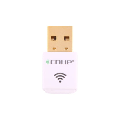 EDUP EP-AC1619 Mini Wireless USB 600Mbps 2.4G / 5.8Ghz 150M + 433M Dual Band WiFi การ์ดเครือข่ายสำหรับ Nootbook/แล็ปท็อป/PC, EP-AC1619 600Mbps (White), EP-AC1619 600Mbps (Black)