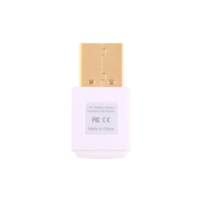 EDUP EP-AC1619 Mini Wireless USB 600Mbps 2.4G / 5.8Ghz 150M + 433M Dual Band WiFi การ์ดเครือข่ายสำหรับ Nootbook/แล็ปท็อป/PC, EP-AC1619 600Mbps (White), EP-AC1619 600Mbps (Black)