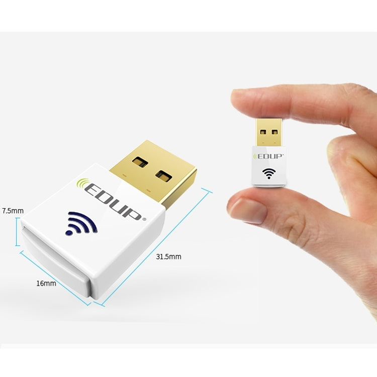 EDUP EP-AC1619 Mini Wireless USB 600Mbps 2.4G / 5.8Ghz 150M + 433M Dual Band WiFi การ์ดเครือข่ายสำหรับ Nootbook/แล็ปท็อป/PC, EP-AC1619 600Mbps (White), EP-AC1619 600Mbps (Black)