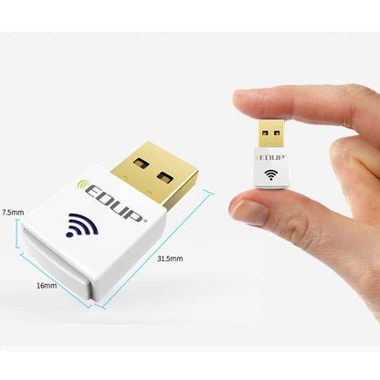 EDUP EP-AC1619 Mini Wireless USB 600Mbps 2.4G / 5.8Ghz 150M + 433M Dual Band WiFi การ์ดเครือข่ายสำหรับ Nootbook/แล็ปท็อป/PC, EP-AC1619 600Mbps (White), EP-AC1619 600Mbps (Black)