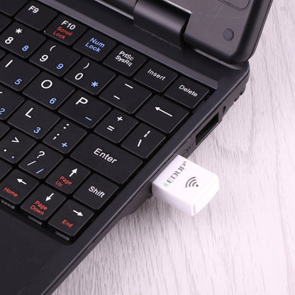 EDUP EP-AC1619 Mini Wireless USB 600Mbps 2.4G / 5.8Ghz 150M + 433M Dual Band WiFi การ์ดเครือข่ายสำหรับ Nootbook/แล็ปท็อป/PC, EP-AC1619 600Mbps (White), EP-AC1619 600Mbps (Black)
