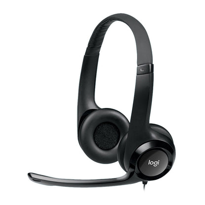 Logitech H390 ชุดหูฟังแบบมีสาย USB หูฟังสเตอริโอพร้อมไมโครโฟนตัดเสียงรบกวน