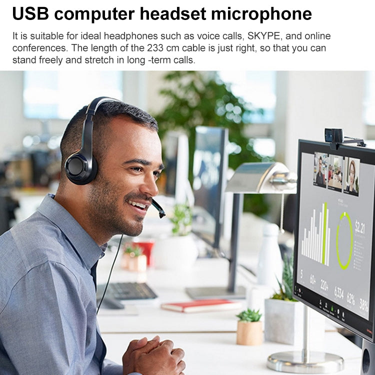 Logitech H390 ชุดหูฟังแบบมีสาย USB หูฟังสเตอริโอพร้อมไมโครโฟนตัดเสียงรบกวน