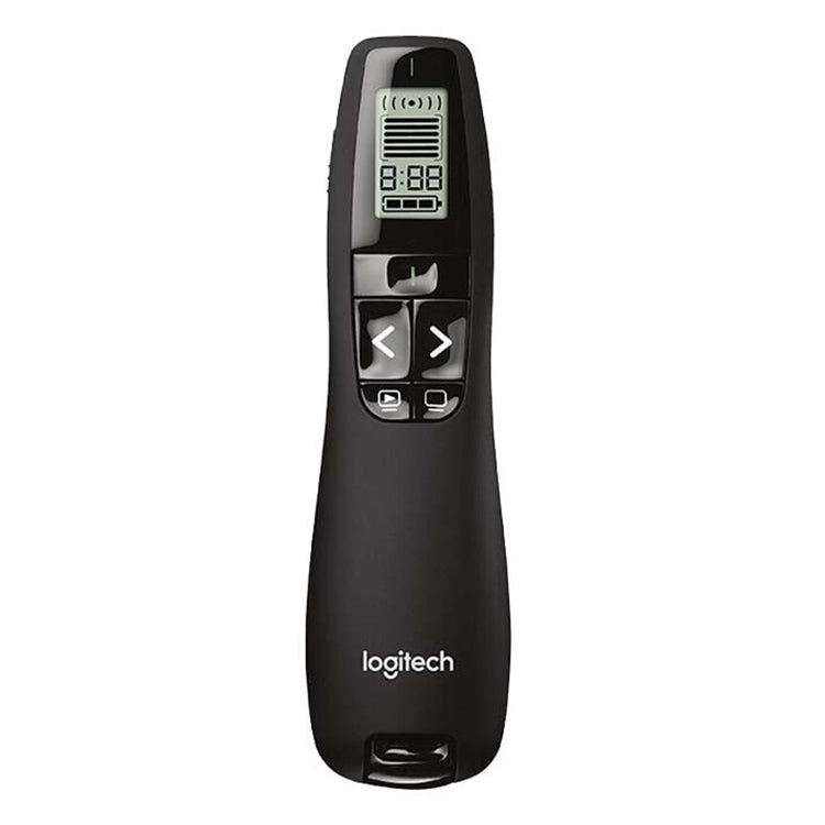 Logitech R800 2.4Ghz USB พรีเซนเตอร์ไร้สาย PPT รีโมทคอนโทรล Flip Pen, R800
