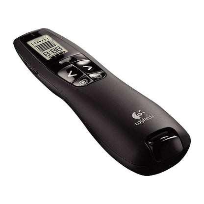 Logitech R800 2.4Ghz USB พรีเซนเตอร์ไร้สาย PPT รีโมทคอนโทรล Flip Pen, R800