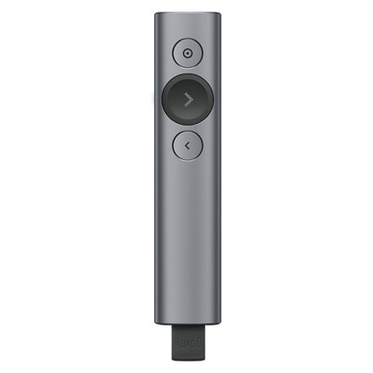 Logitech Spotlight 2.4Ghz USB Wireless Presenter PPT รีโมทคอนโทรล Flip Pen, Spotlight (Grey), Spotlight (Gold)