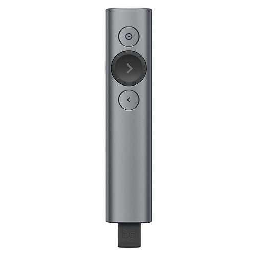 Logitech Spotlight 2.4Ghz USB Wireless Presenter PPT รีโมทคอนโทรล Flip Pen, Spotlight (Grey), Spotlight (Gold)