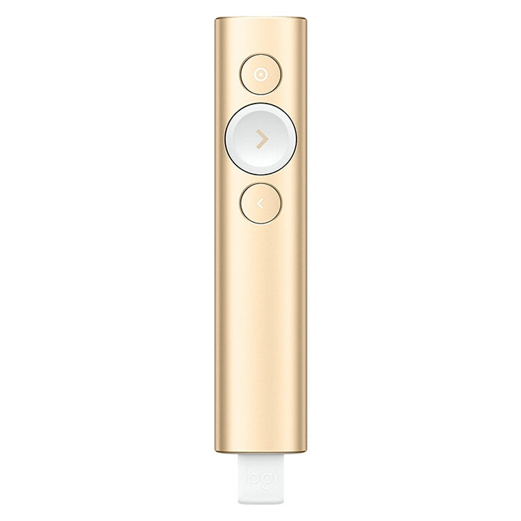 Logitech Spotlight 2.4Ghz USB Wireless Presenter PPT รีโมทคอนโทรล Flip Pen, Spotlight (Grey), Spotlight (Gold)